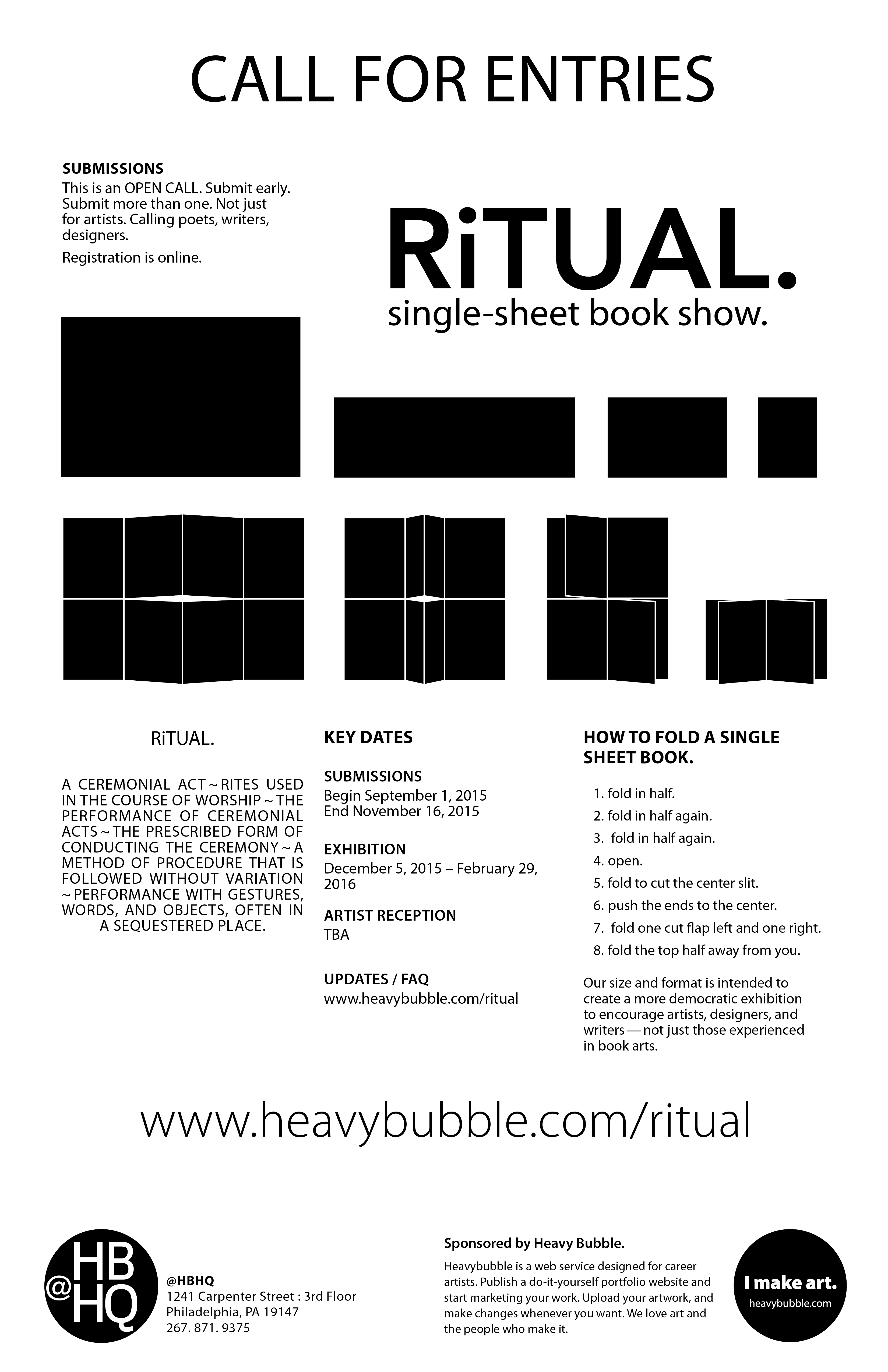 poster for RiTUAL. Book Show
