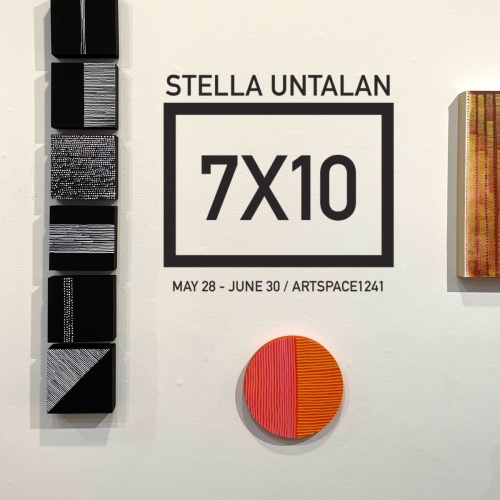 Stella Untalan : 7X10 UNSEEN WORK at ARTSPACE1241 showing crops of three drawings