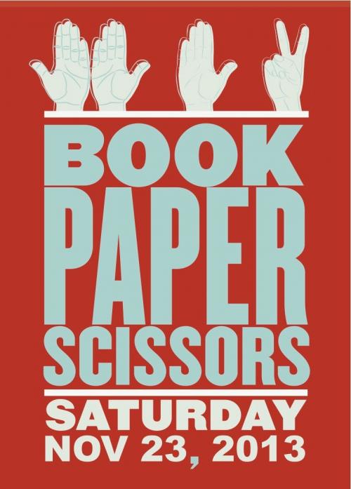 Postcard for Book Paper Scissors