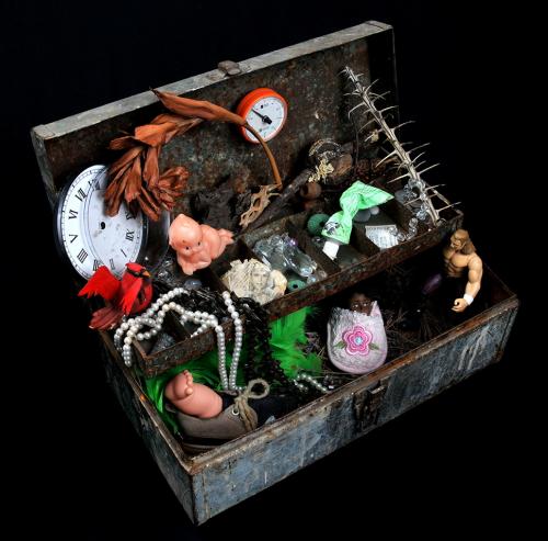 Pandora's Box, assemblage by Susan Richards