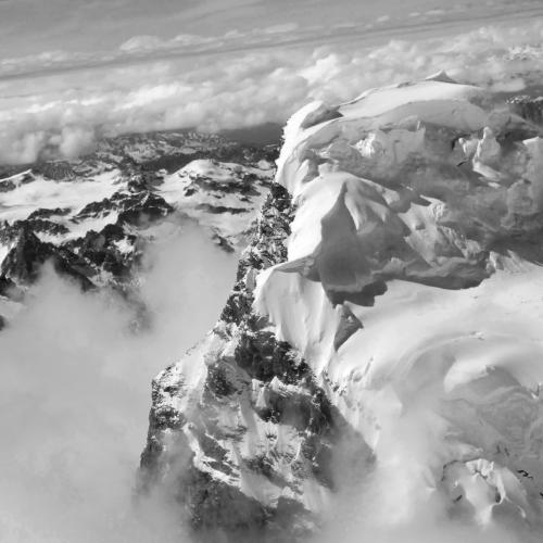 Alaska Range Mountain Peaks by Darcie Goldberg