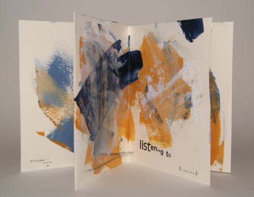 Notion no. 57: heard, a ritual meditation book of type and painting