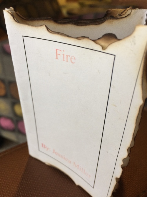 Fire by Jessica Miller for Ritual single-sheet book show
