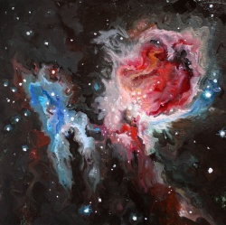 Astronomy painting by Ana Vizcarra Rankin