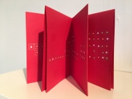 Stella Untalan : Tiny Boxes, a single sheet book in Ritual 2017
