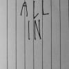 Vertically lined paper with partially completed and complete letters spelling out "To Fit It All In". Letters aligned in center.