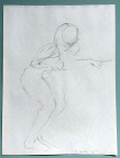 drawing, graphite, female, nude, figure