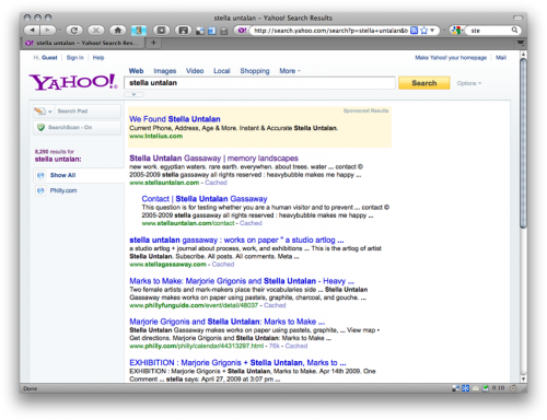 yahoo search engine results capture